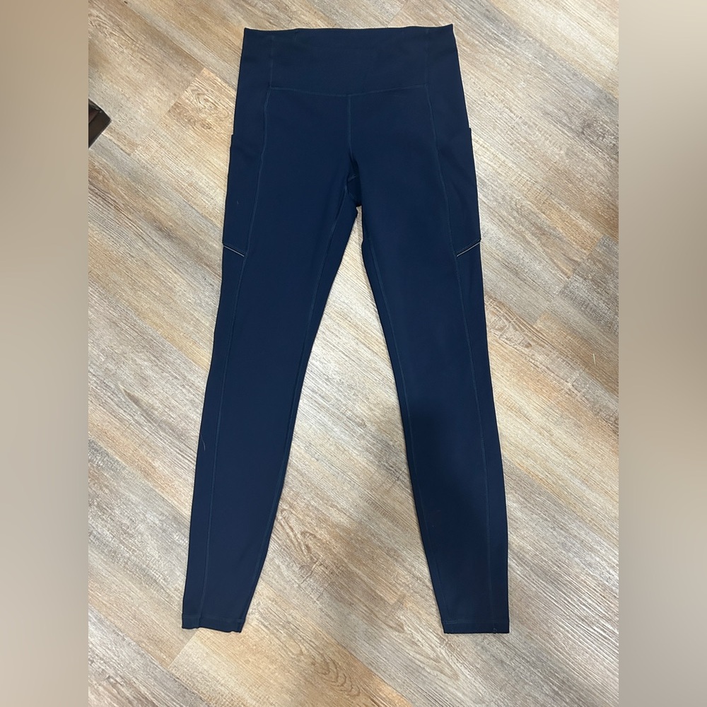 Navy Blue High-Waisted Leggings LULU Lululemon 28”